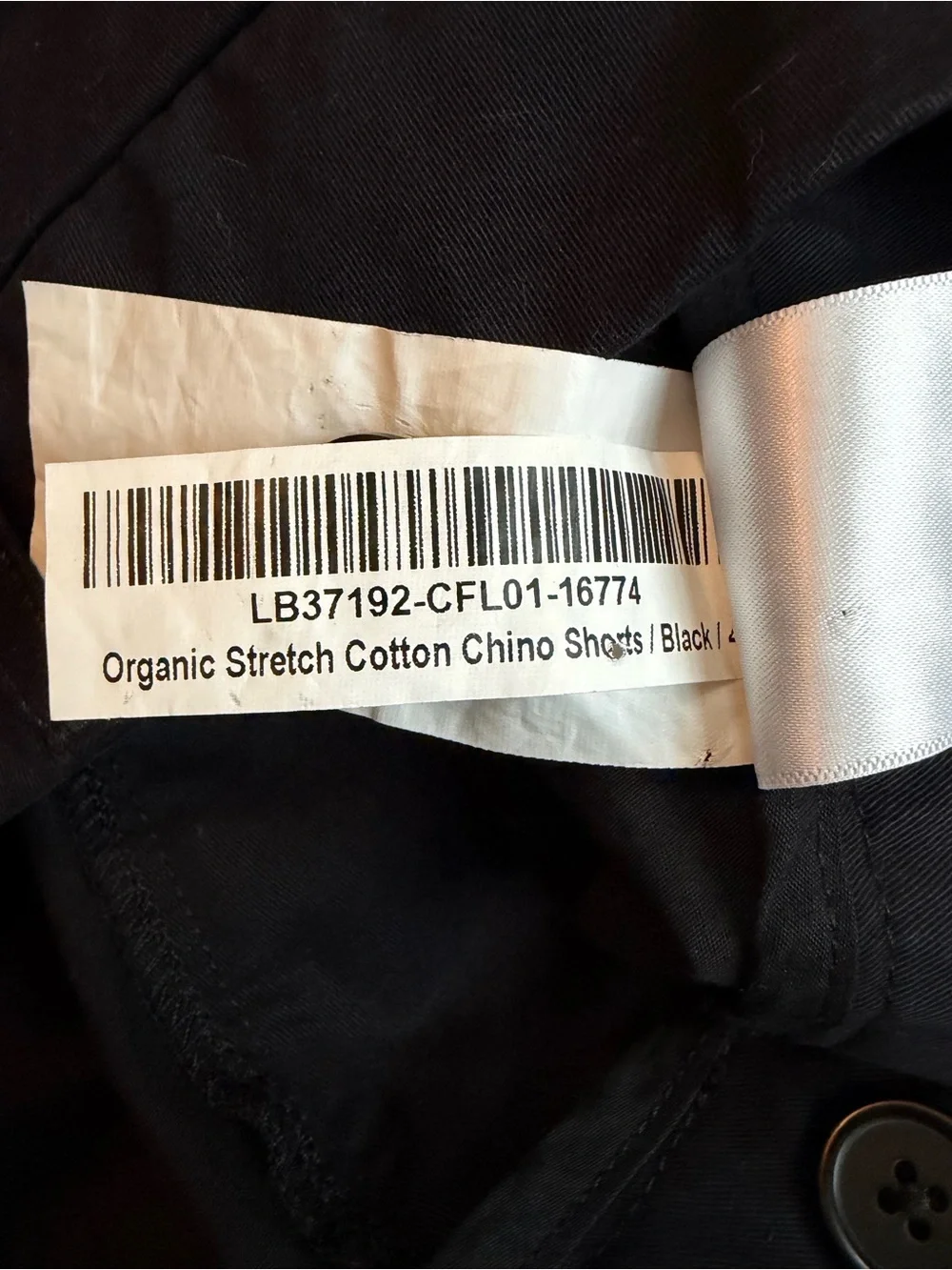 Quince Organic Stretch Cotton Chino Shorts Black Size 4